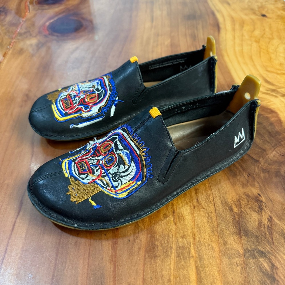 Vivobarefoot Ababa Basquiat leather slip-on shoes Unisex 40L